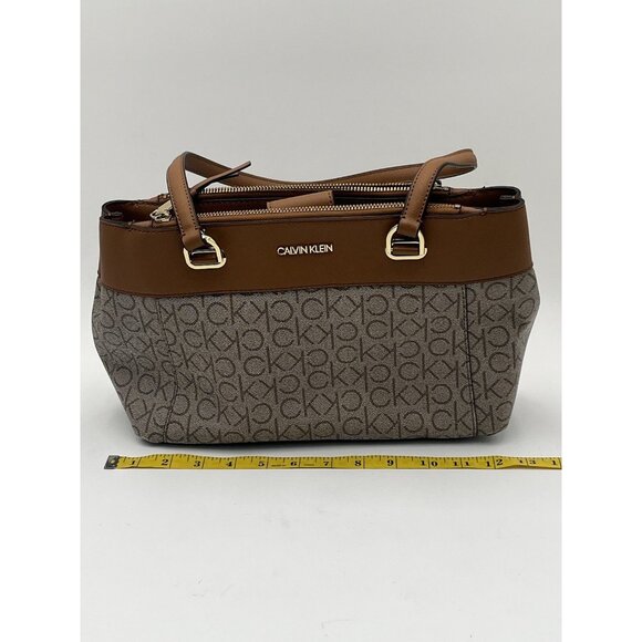 Calvin Klein Handbag In Almond Khaki Caramel  — Brand New No Tag - Picture 9 of 10